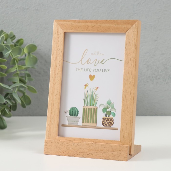 Фоторамка дерево на 1 фото 10х15 см  Фоторамка дерево на 1 фото 10х15 см "Бьерг" 11,5х6х17,5 см