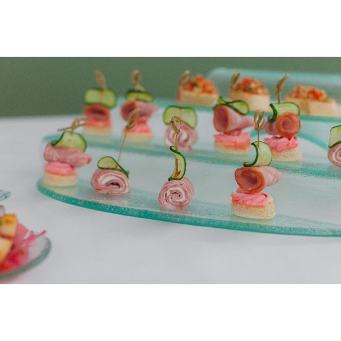 Блюдо стеклянное сервировочное Magistro «Авис», 4 ступени, 31×39×12,5 см Блюдо стеклянное сервировочное Magistro «Авис», 4 ступени, 31×39×12,5 см