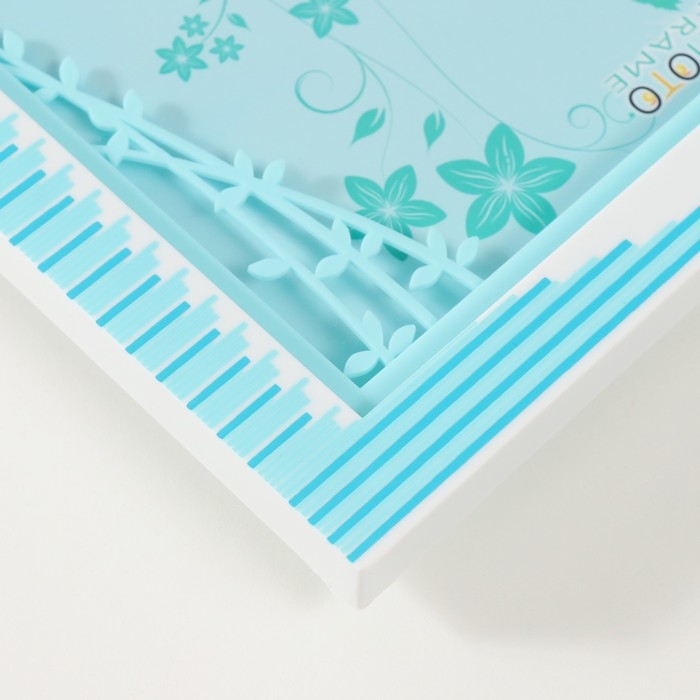 Фоторамка пластик 13х18 см  Фоторамка пластик 13х18 см "Прогулка по парку" голубая 23х2х18 см