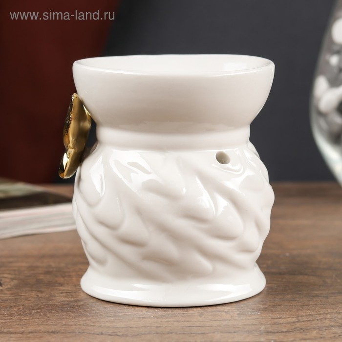 Аромалампа керамика  Аромалампа керамика "Золотая бабочка" 9х7,5х7,5 см