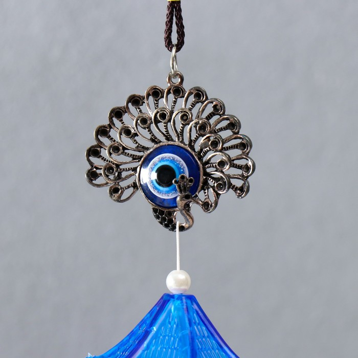 Музыка ветра металл Музыка ветра металл "Павлин" от сглаза 7 колокольчиков 52х6 см
