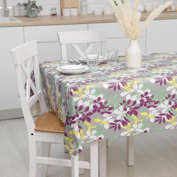 Клеёнка на стол на тканевой основе Доляна «Листья», рулон 20 метров, ширина 137 см, общая толщина 0,22 мм Клеёнка на стол на тканевой основе Доляна «Листья», рулон 20 метров, ширина 137 см, общая толщина 0,22 мм