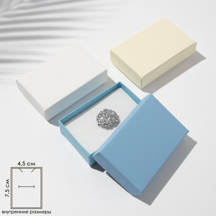 Коробочка подарочная под брошь «Классика» нежность, 5×8, цвет МИКС Коробочка подарочная под брошь «Классика» нежность, 5×8, цвет МИКС