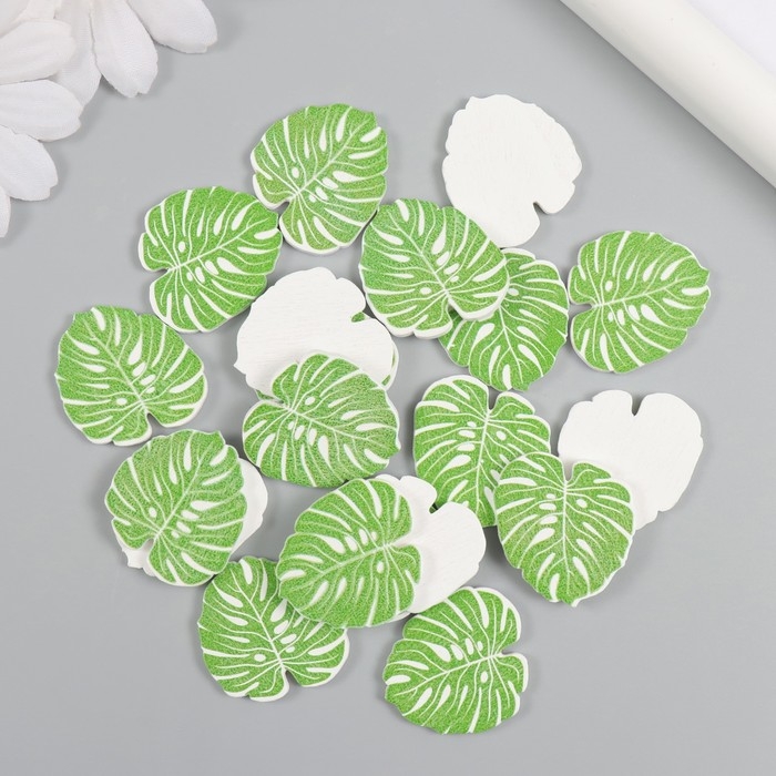 Декор для творчества дерево Декор для творчества дерево "Пальмовые листья" набор 20 шт 2,5х2,8 см