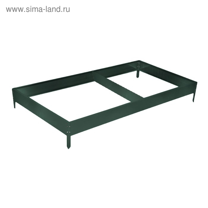 Грядка оцинкованная, 295 × 100 × 15 см, тёмно-зеленая, Greengo Грядка оцинкованная, 295 × 100 × 15 см, тёмно-зеленая, Greengo