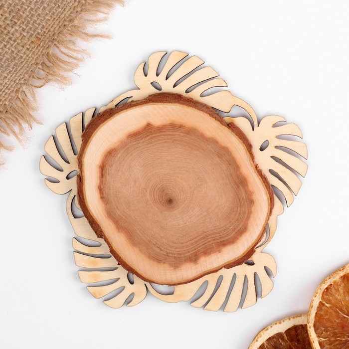 Подставка под горячее Подставка под горячее "Листочек", 11 см, можжевельник