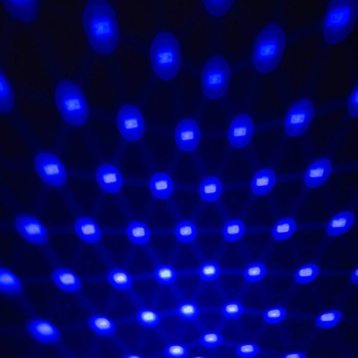 Световой прибор «Мини диско-шар» 8 см, свечение RGB, 5 В