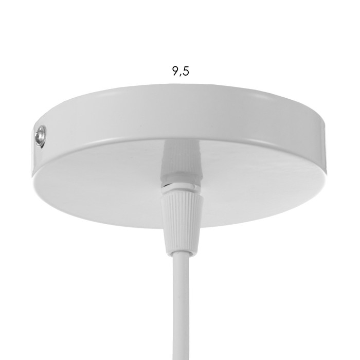 Светильник BayerLux Подвес "Овал" 1x40Вт E27 белый 14х14х18-98 см