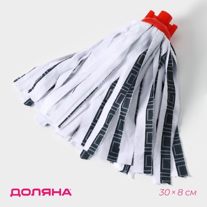 Насадка для швабры ленточная Доляна «Полоски», микрофибра, 30×8×8 см, цвет МИКС Насадка для швабры ленточная Доляна «Полоски», микрофибра, 30×8×8 см, цвет МИКС