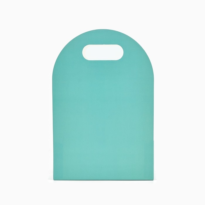 Переноска для цветов с вырезными бабочками «Подарок!», тиффани 20 × 30 × 8 см