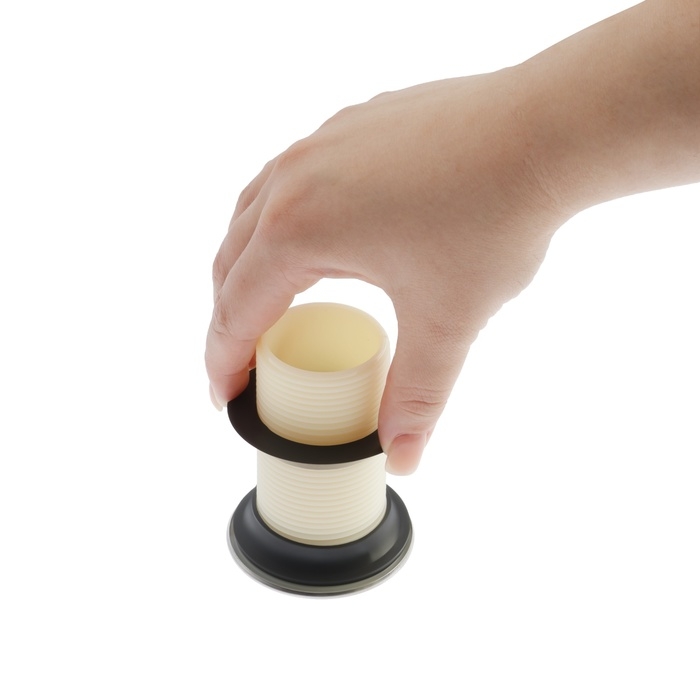 Донный клапан ZEIN B3, корпус пластик, малая кнопка, нержавеющая сталь, без перелива Донный клапан ZEIN B3, корпус пластик, малая кнопка, нержавеющая сталь, без перелива