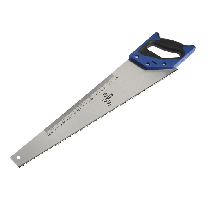 Ножовка по дереву ТУНДРА, 2К рукоятка, 2D заточка, каленый зуб, 7-8 TPI, 500 мм Ножовка по дереву ТУНДРА, 2К рукоятка, 2D заточка, каленый зуб, 7-8 TPI, 500 мм