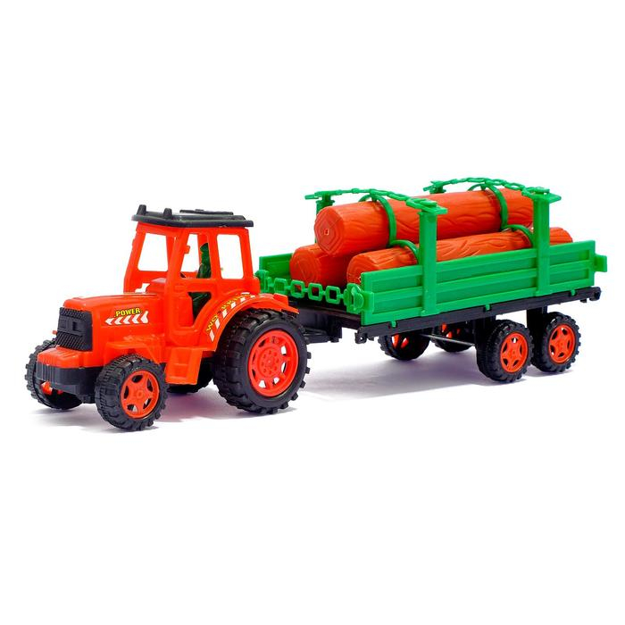 Трактор инерционный «Лесовоз», МИКС Трактор инерционный «Лесовоз», МИКС