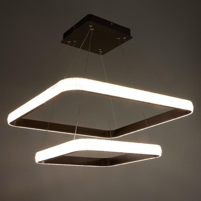 Люстра с ПДУ 1509/2CF LED 90Вт 3000-6000К кофе 60х60х104 см BayerLux