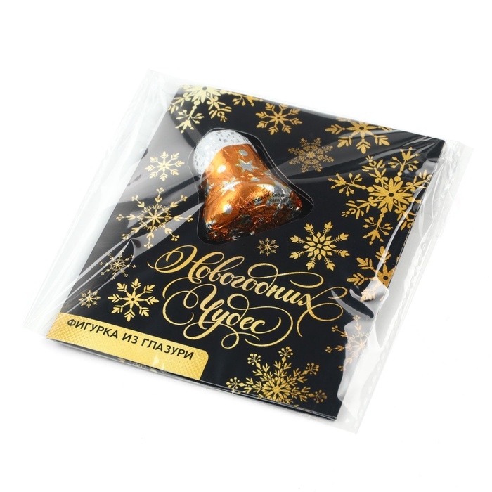 Открытка с фигуркой из глазури «Снежинки», 18 г Открытка с фигуркой из глазури «Снежинки», 18 г