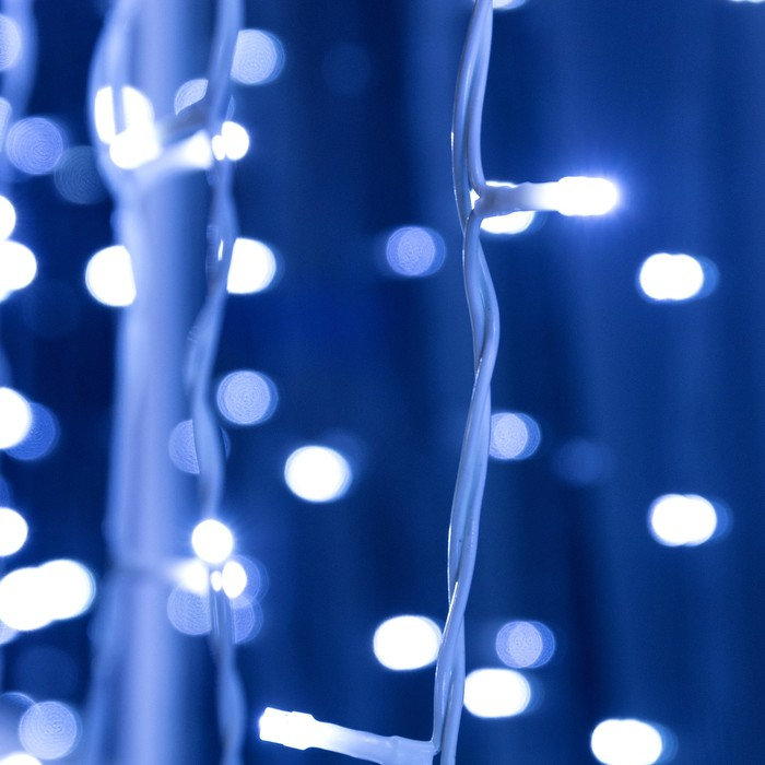 Гирлянда «Занавес» 2 × 3 м, IP44, УМС, белая нить, 760 LED, свечение белое, 220 В Гирлянда «Занавес» 2 × 3 м, IP44, УМС, белая нить, 760 LED, свечение белое, 220 В