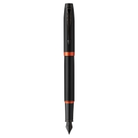 Ручка перьевая Parker Im Professionals Flame Orange, 0.8мм, черно-оранж, подар/уп 2172943