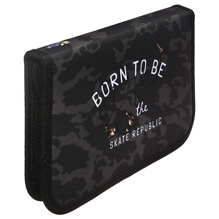 Пенал 1 секция 135 х 212 х 26 мм, с откидной планкой, текстильный, Оникс ПКТ 07-20 МАХ, Skate republic, 70647 Пенал 1 секция 135 х 212 х 26 мм, с откидной планкой, текстильный, Оникс ПКТ 07-20 МАХ, Skate republic, 70647