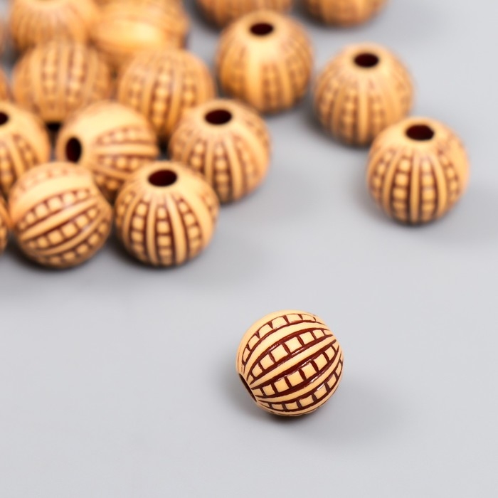 Бусины для творчества пластик Бусины для творчества пластик "Этно. Дольки" набор 20 гр 1,1х1,1х1 см