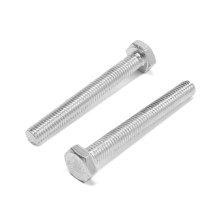 Болт ТУНДРА, оцинкованный, DIN 933, класс прочности 8.8, М10х80 мм, 1 кг Болт ТУНДРА, оцинкованный, DIN 933, класс прочности 8.8, М10х80 мм, 1 кг