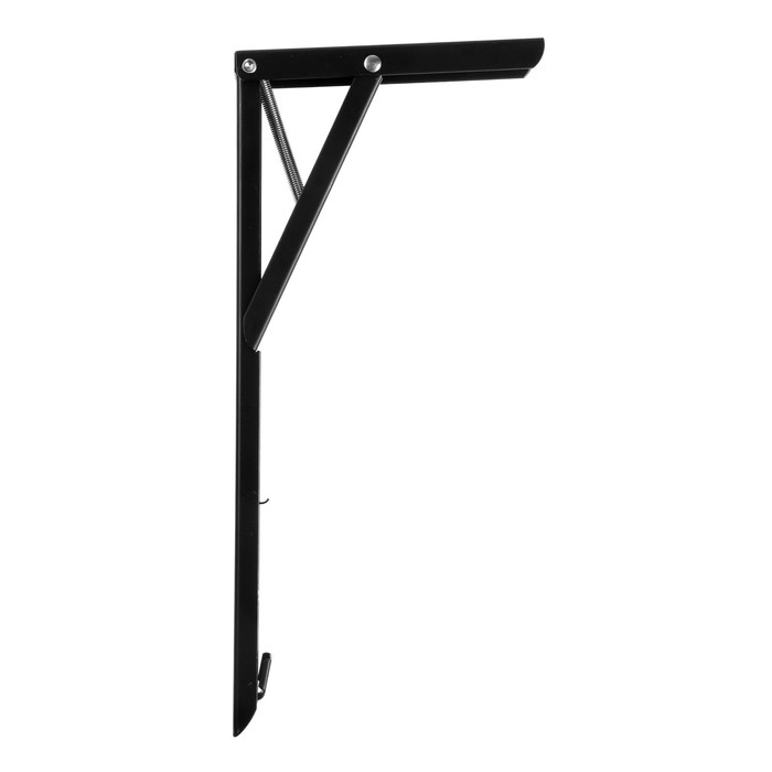 Кронштейн складной для столов и полок ТУНДРА, F001 , 2 шт., длина 300 мм., сталь, цвет черный   9703