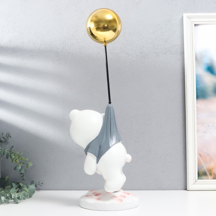 Сувенир полистоун Сувенир полистоун "Панда летит на воздушном шарике" 47х16,5х16,5 см