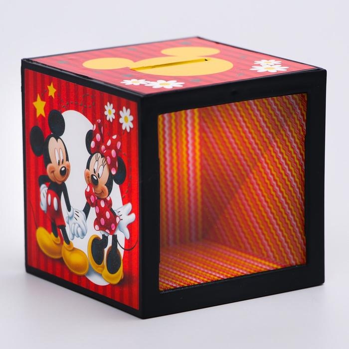Копилка с фокусом, 7 х 7 см Копилка с фокусом, 7 х 7 см "Мышки", Микки Маус