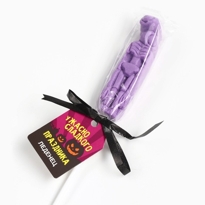 Хэллоуин Леденец на палочке, хэллоуин, со вкусом клубники «Ужасно сладко», 22 г Хэллоуин Леденец на палочке, хэллоуин, со вкусом клубники «Ужасно сладко», 22 г