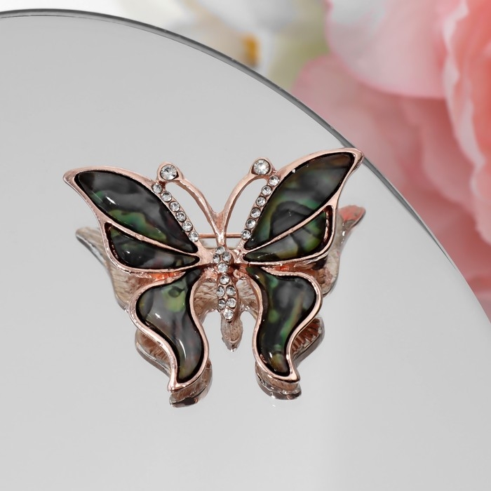 Брошь «Галиотис» бабочка летящая, в розовом золоте Брошь «Галиотис» бабочка летящая, в розовом золоте