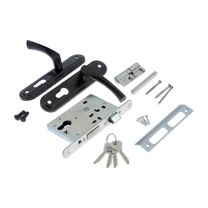 Замок врезной Замок врезной "СТАНДАРТ" ЗВ4-3.07С, с ручкой, цвет серебро