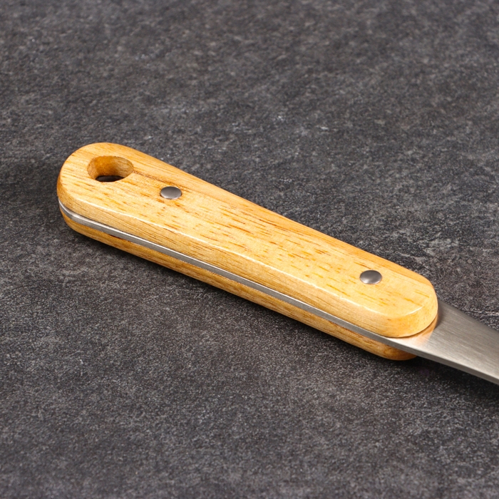 Шумовка для казана 40см, диаметр 14см, дерев ручка Шумовка для казана 40см, диаметр 14см, дерев ручка