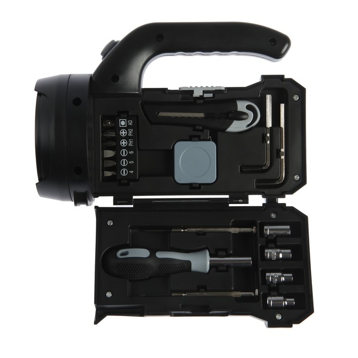 Набор инструментов ТУНДРА, подарочный пластиковый кейс Набор инструментов ТУНДРА, подарочный пластиковый кейс "Фонарь", 17 предметов