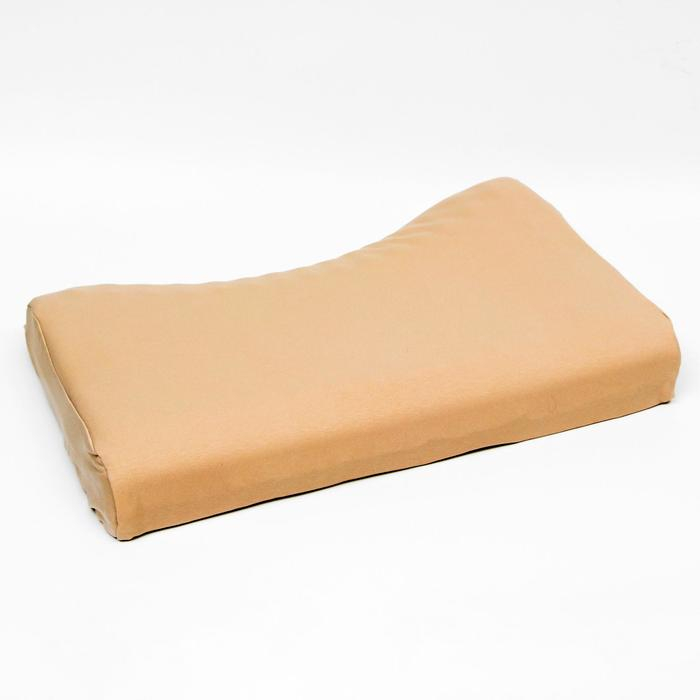 Подушка ортопедическая НТ-ПС-07  Подушка ортопедическая НТ-ПС-07 "Массажная", для взрослых, с эффектом памяти и выемкой под плечо, 55x36 см, валики 10/7 см