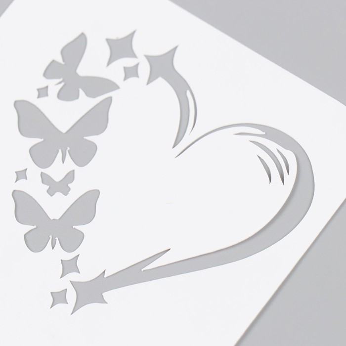 Трафарет Трафарет "Сердечко" 9х9 см