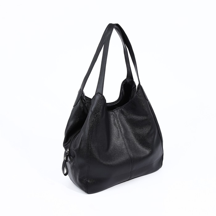 Сумка-мешок на молнии, цвет чёрный