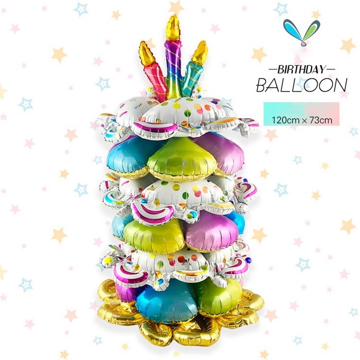 Шар фольгированный 42 Шар фольгированный 42" «Пирамидка – цветы», под воздух