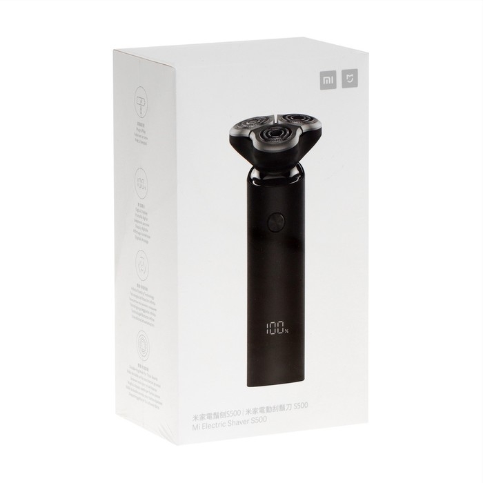 Электробритва Xiaomi Mi Electric Shaver S500, 3 Вт, роторная, 3 плавающие головки, АКБ, чёрн. 521703 Электробритва Xiaomi Mi Electric Shaver S500, 3 Вт, роторная, 3 плавающие головки, АКБ, чёрн. 521703