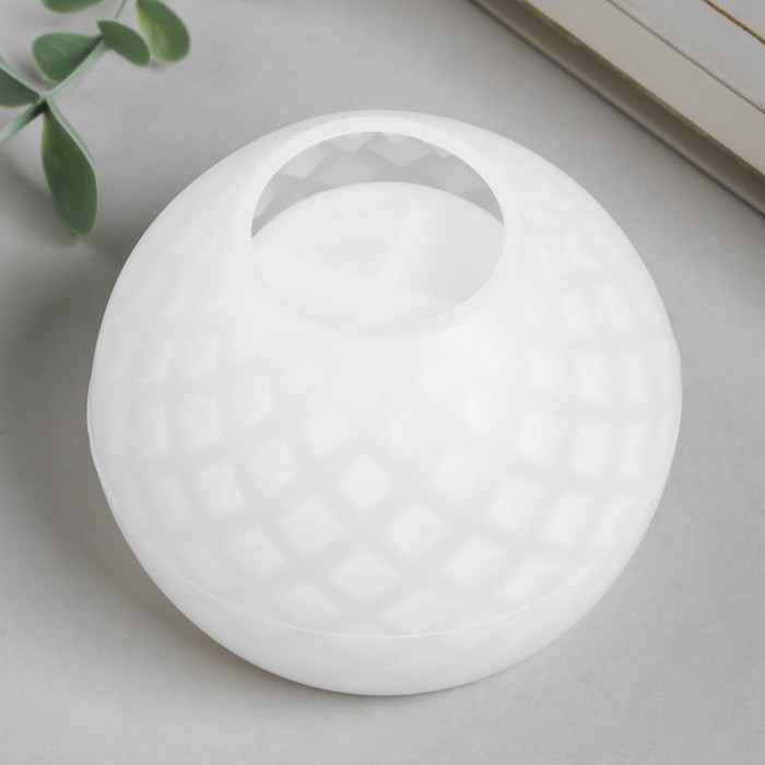 Молд силикон Молд силикон "Подсвечник вытянутый шар с кругами" 8,3х8,3х8,3 см