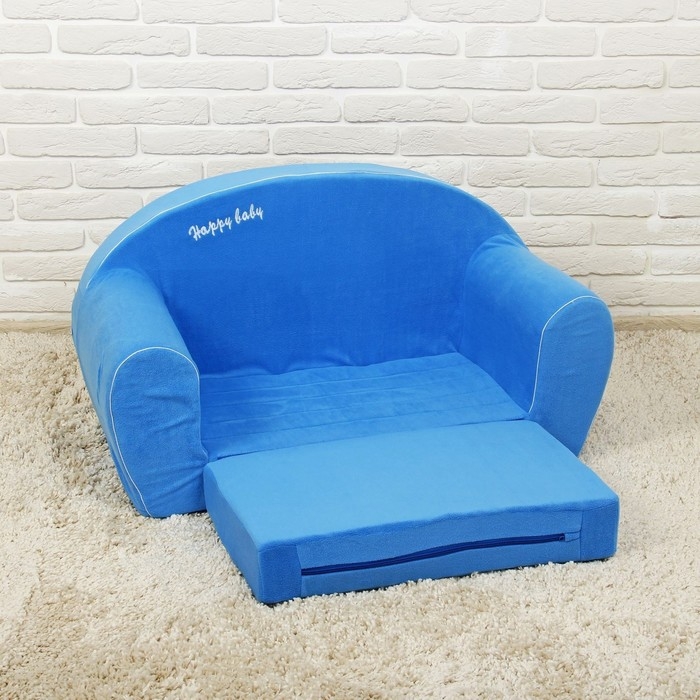 Мягкая игрушка «Диванчик раскладной Happy babby», цвет синий Мягкая игрушка «Диванчик раскладной Happy babby», цвет синий
