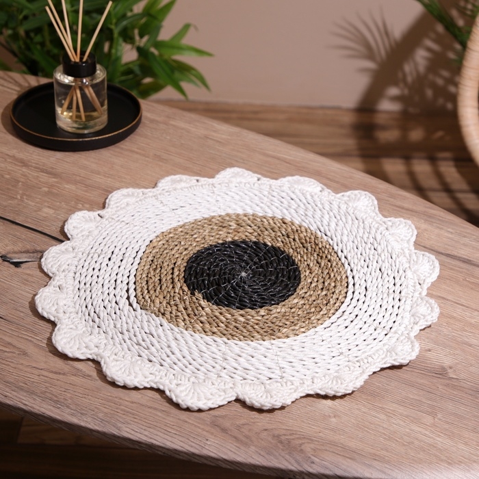 Коврик плетёный круглый 35 см Коврик плетёный круглый 35 см