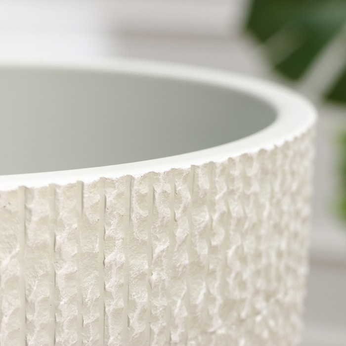 Горшок цветочный Горшок цветочный "Ротанг светло-серый бутон №7", 13 л