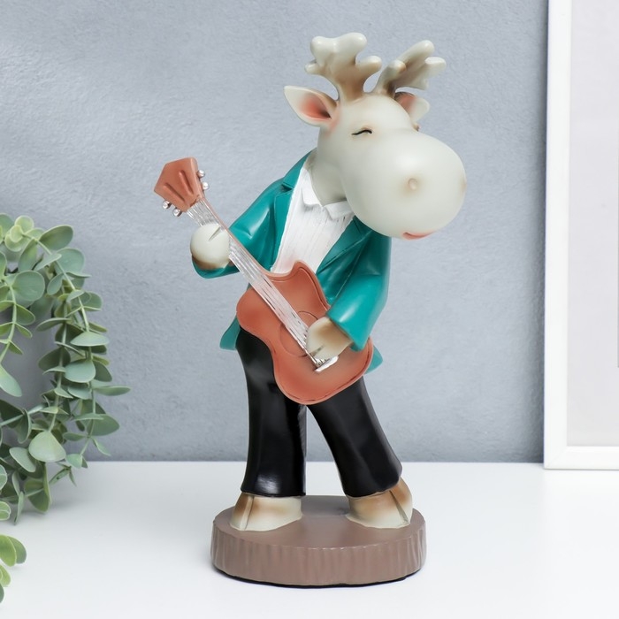 Сувенир полистоун Сувенир полистоун "Бременские музыканты. Лосик-гитарист" 30х14,5х16,5 см