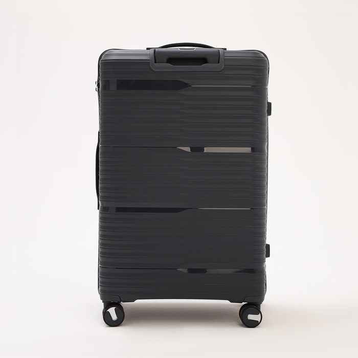 Чемодан большой 100 л (L), отдел на молнии, кодовый замок, 4 колеса, цвет тёмно-серый Чемодан большой 100 л (L), отдел на молнии, кодовый замок, 4 колеса, цвет тёмно-серый