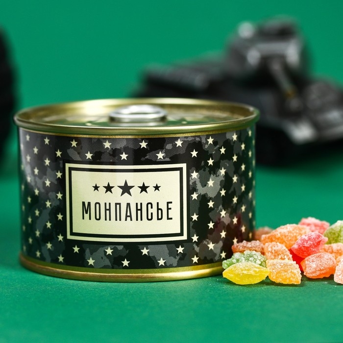 Монпансье Монпансье "23 Звезды", карамель леденцовая в консервной банке, 140 г