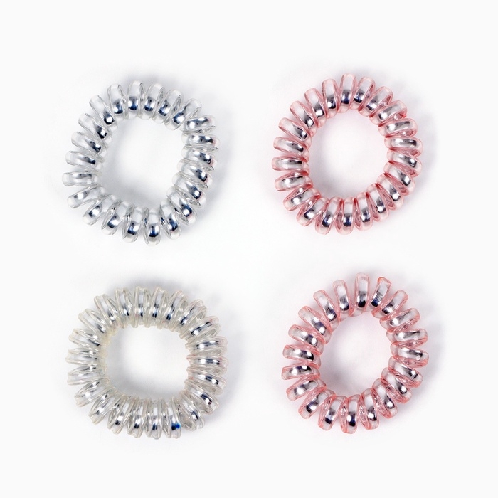 Набор резинок для волос новогодний «Волшебного нового года» на Новый год, 4 шт, диам 3,5 см Набор резинок для волос новогодний «Волшебного нового года» на Новый год, 4 шт, диам 3,5 см