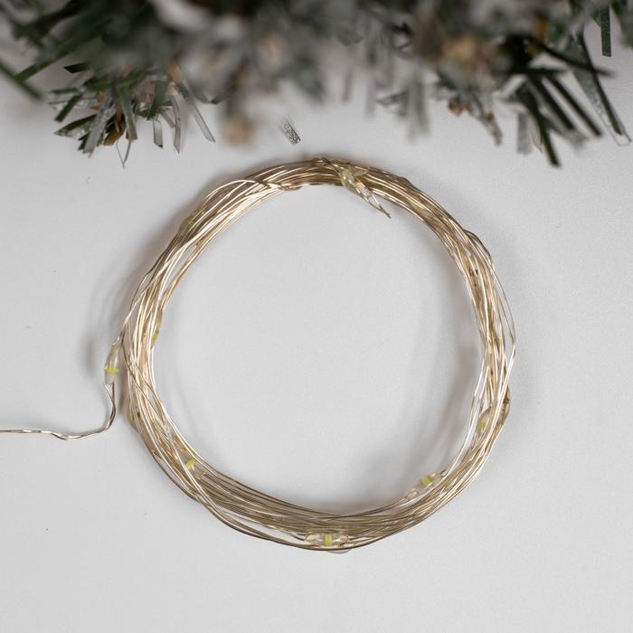 Гирлянда «Нить» 2 м роса, IP20, серебристая нить, 20 LED, свечение белое, USB Гирлянда «Нить» 2 м роса, IP20, серебристая нить, 20 LED, свечение белое, USB