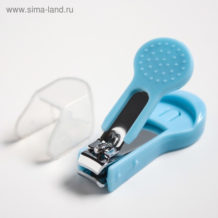 Детский маникюрный набор (ножницы, книпсер, пилка), цвет голубой Детский маникюрный набор (ножницы, книпсер, пилка), цвет голубой