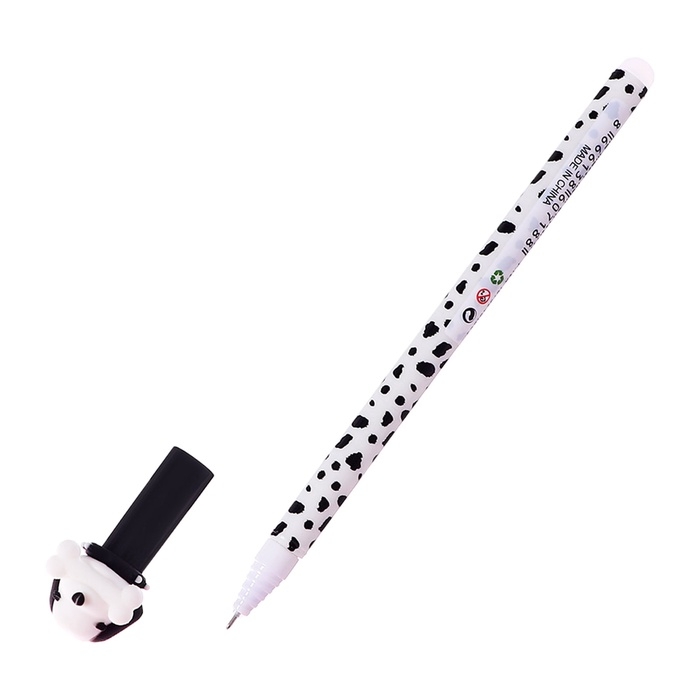 Ручка гелевая 0.5 мм, со стираемыми чернилами, синяя, штрихкод на штуке, МИКС Собачки Ручка гелевая 0.5 мм, со стираемыми чернилами, синяя, штрихкод на штуке, МИКС Собачки