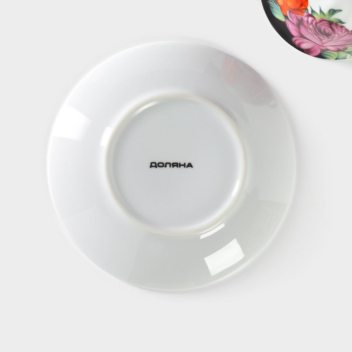 Чайная пара керамическая Доляна «Роспись», чашка 210 мл, блюдце d=14 см Чайная пара керамическая Доляна «Роспись», чашка 210 мл, блюдце d=14 см