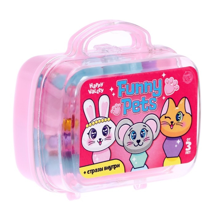 Игрушка-сюрприз Funny pets со стразами, в сумочке, МИКС Игрушка-сюрприз Funny pets со стразами, в сумочке, МИКС
